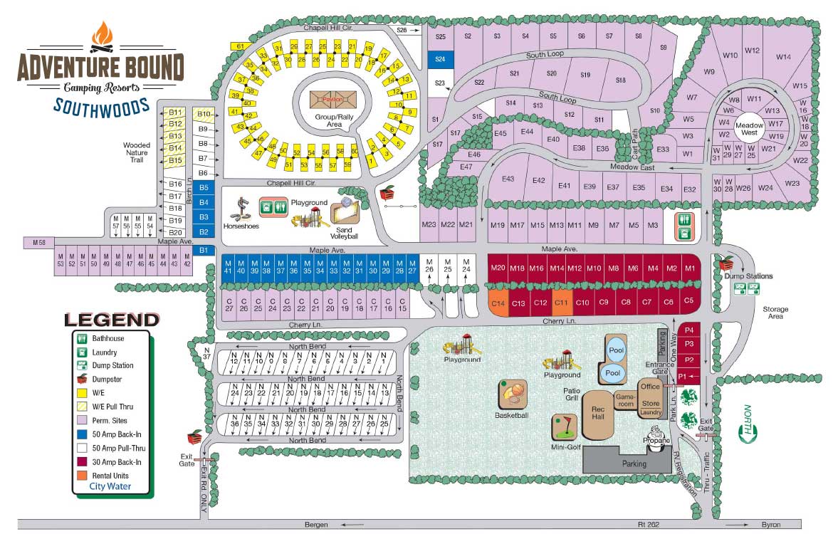 Adventure Bound Eagle Valley campground map